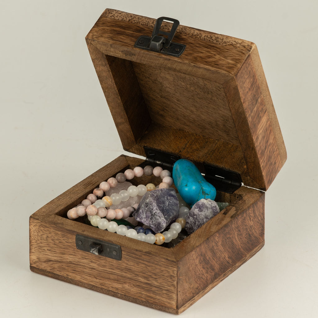 Small Enamelled Box - Scorpio Ceramic Glazed Wooden Boxes