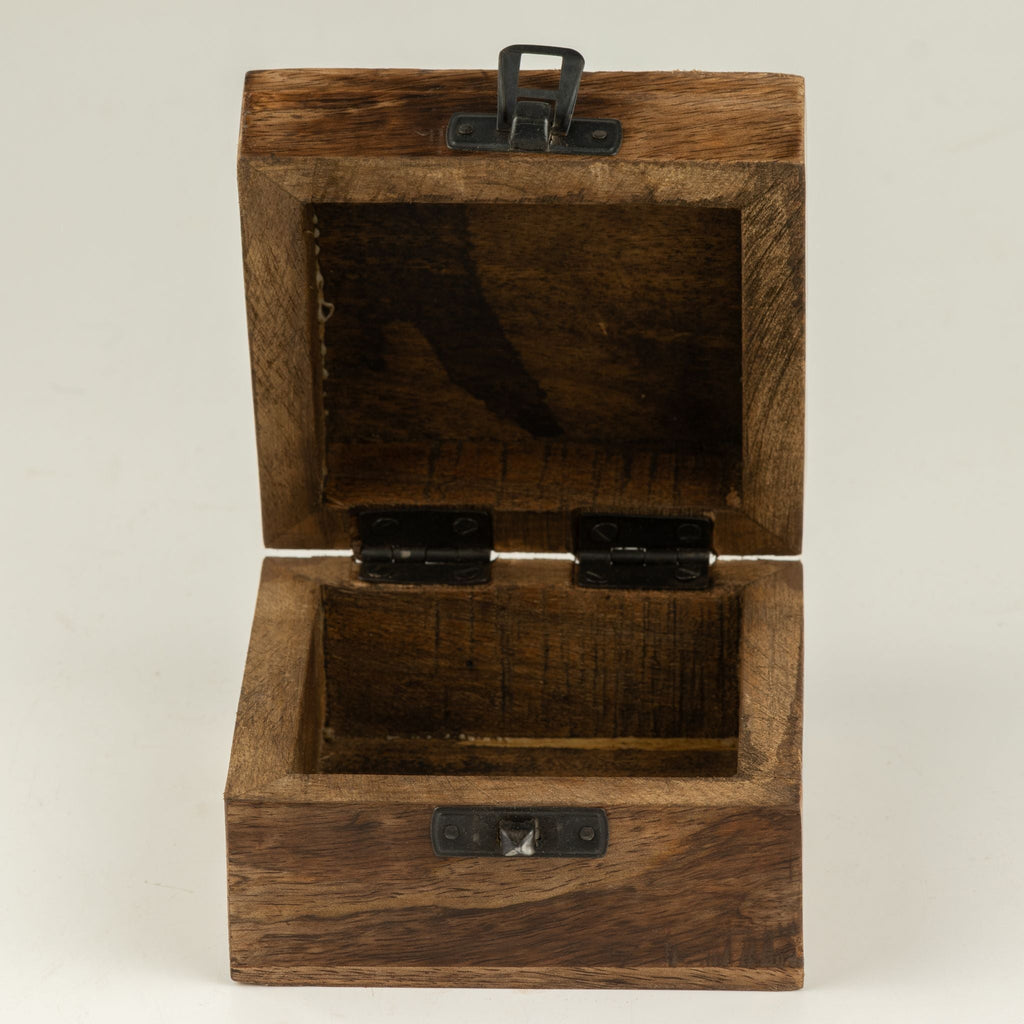 Small Enamelled Box - Taurus Ceramic Glazed Wooden Boxes