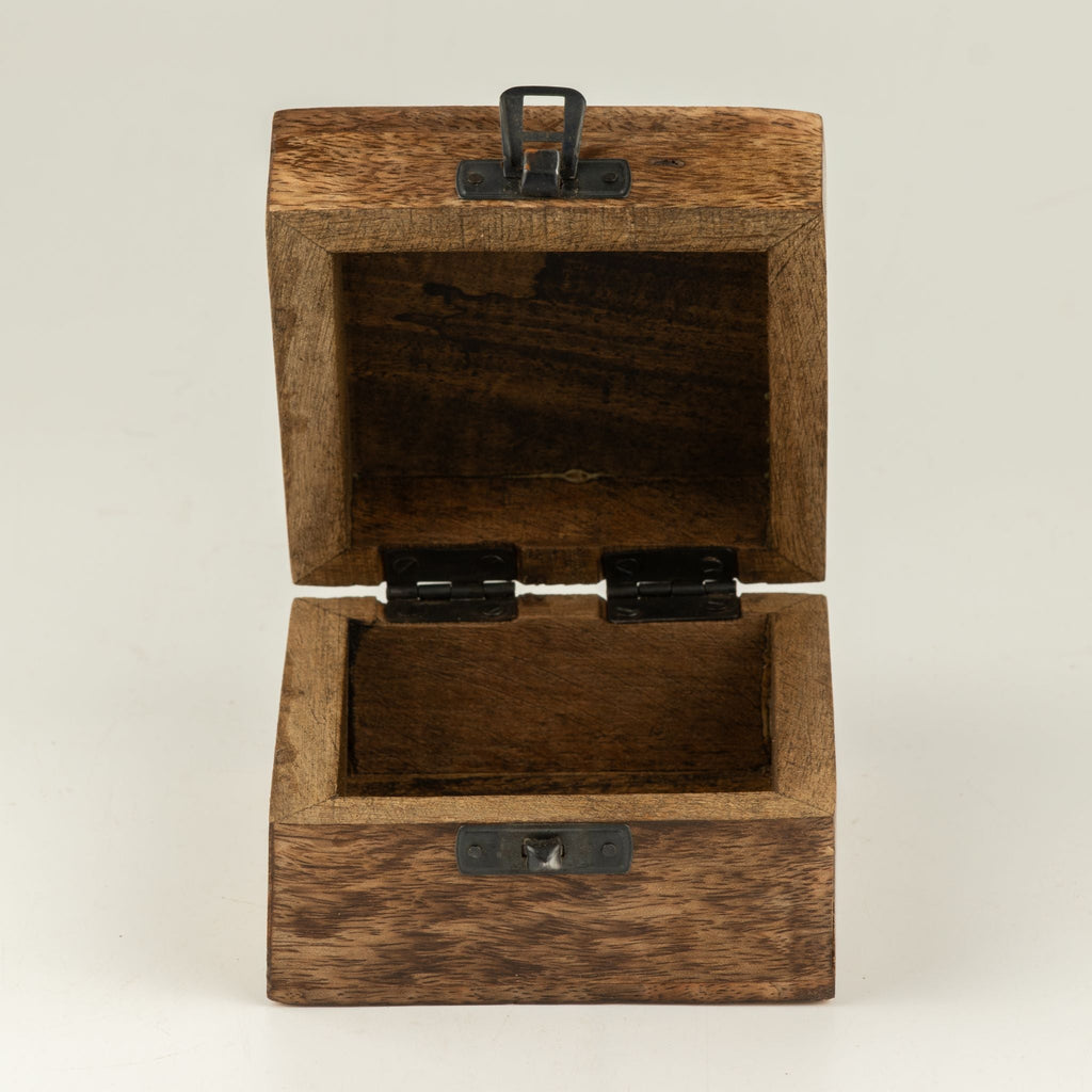 Small Enamelled Box - Virgo Ceramic Glazed Wooden Boxes