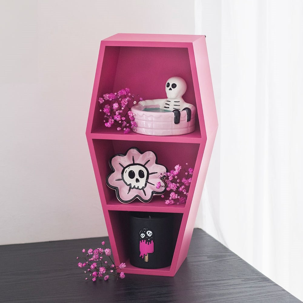 Small Hot Pink Coffin Shelf
