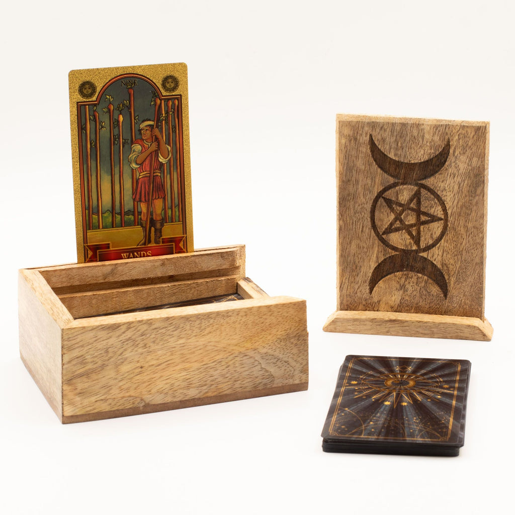 Small Tarot Box with Card Holder Storage & Reading Boxes
