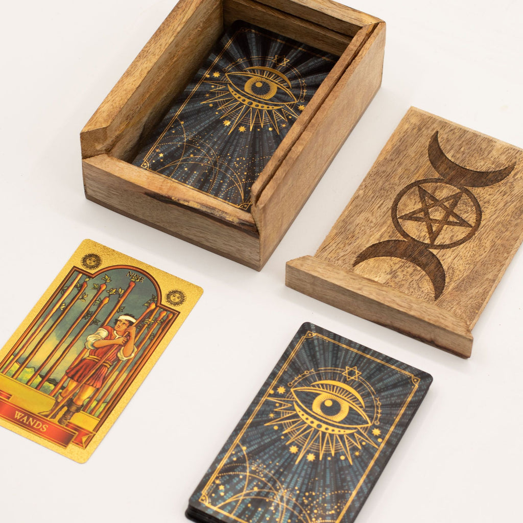 Small Tarot Box with Card Holder Storage & Reading Boxes