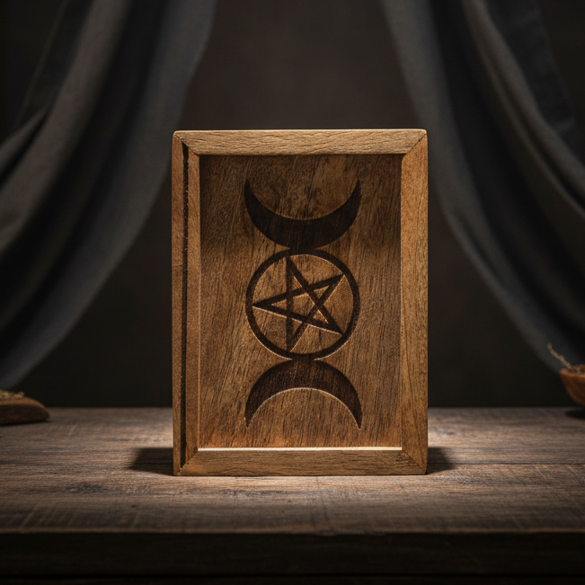 Small Tarot Box with Card Holder Storage & Reading Boxes