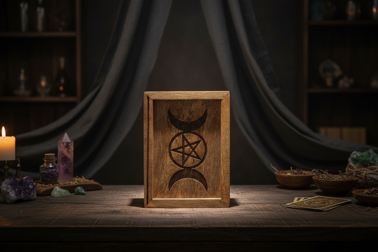 Small Tarot Box with Card Holder Storage & Reading Boxes