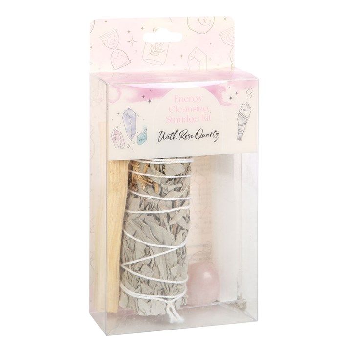 Smudge Kit with Rose Quartz Crystal From Witch, Please!