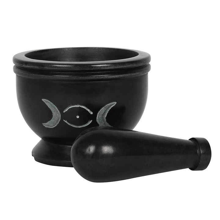 Soap Stone Triple Moon Pestle and Mortar From Witch, Please!