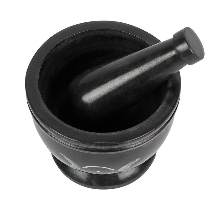 Soap Stone Triple Moon Pestle and Mortar From Witch, Please!