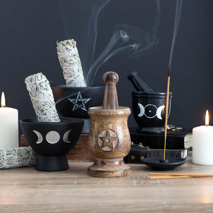 Soap Stone Triple Moon Pestle and Mortar From Witch, Please!