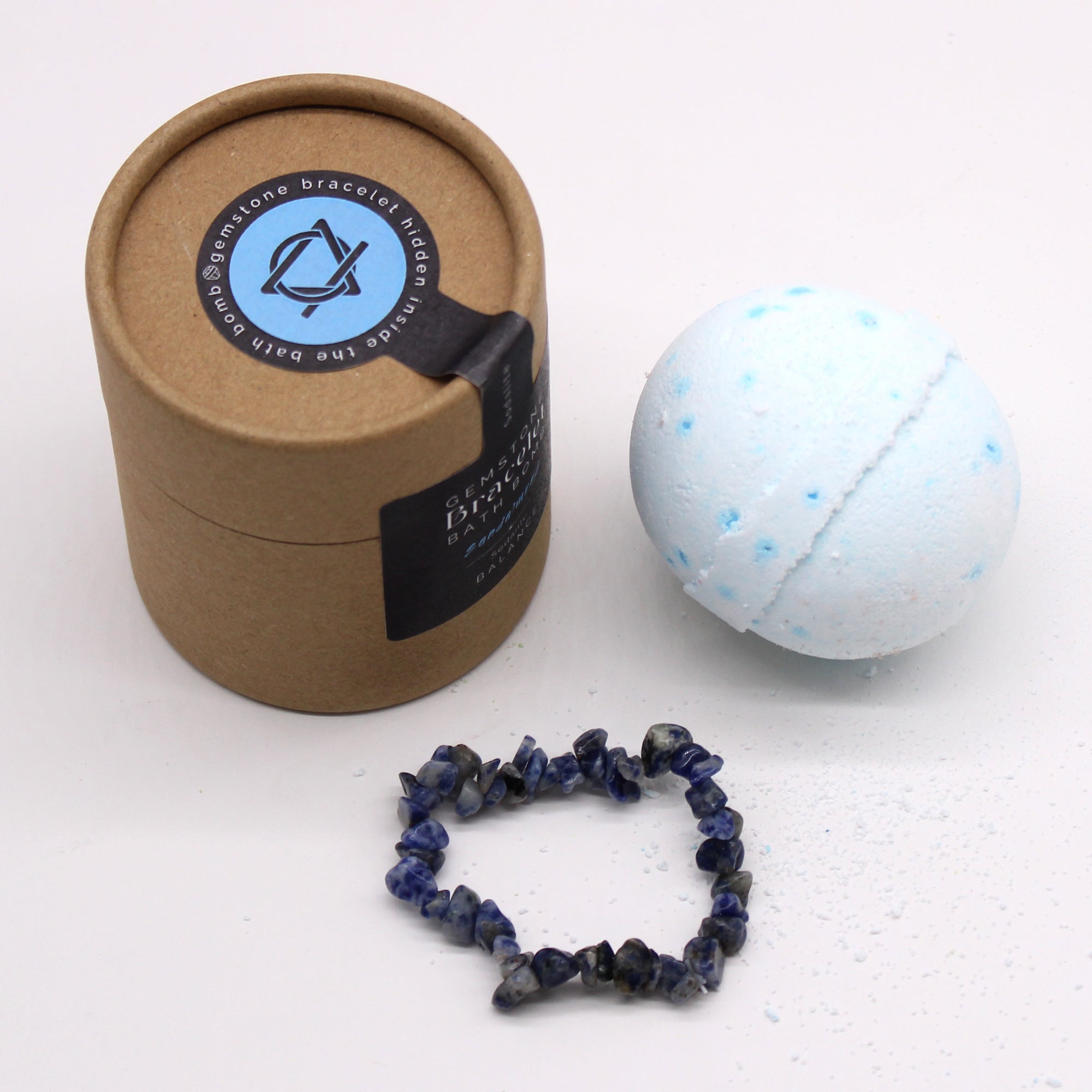 Sodalite Gem Bracelet Bath Bomb From Witch, Please!