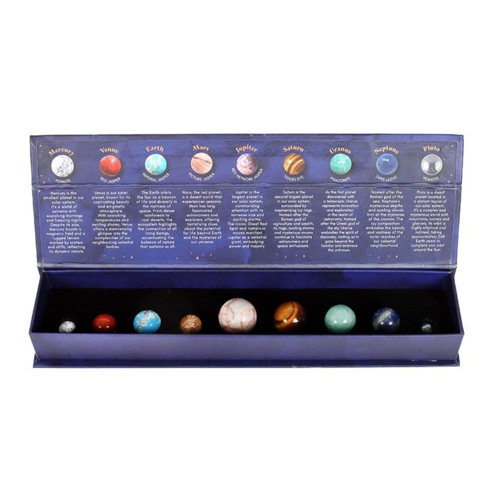 Solar System Gemstone Crystal Sphere Set - Gemstone Set