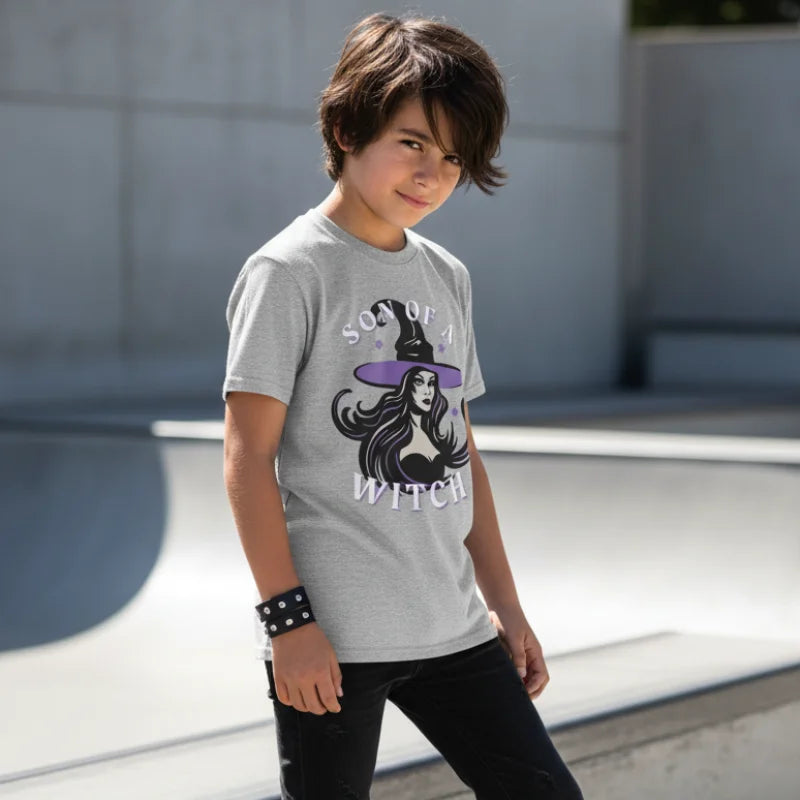 Son of a Witch Graphic T-Shirt - Childrens Heavyweight Cotton Tee
