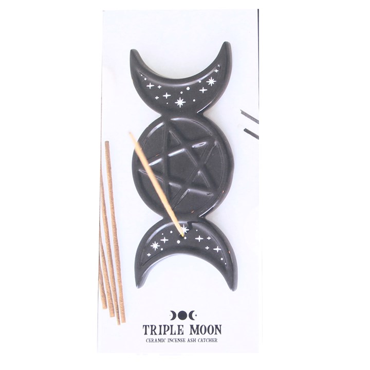 Spellbound Secrets Triple Moon Incense Stick Holder