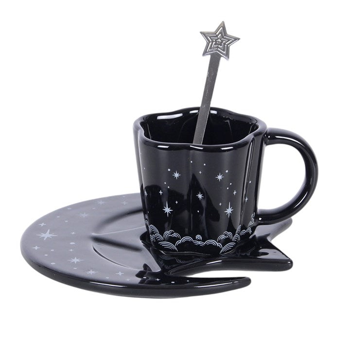 Spellbound Sky Espresso Cup Saucer and Spoon Set