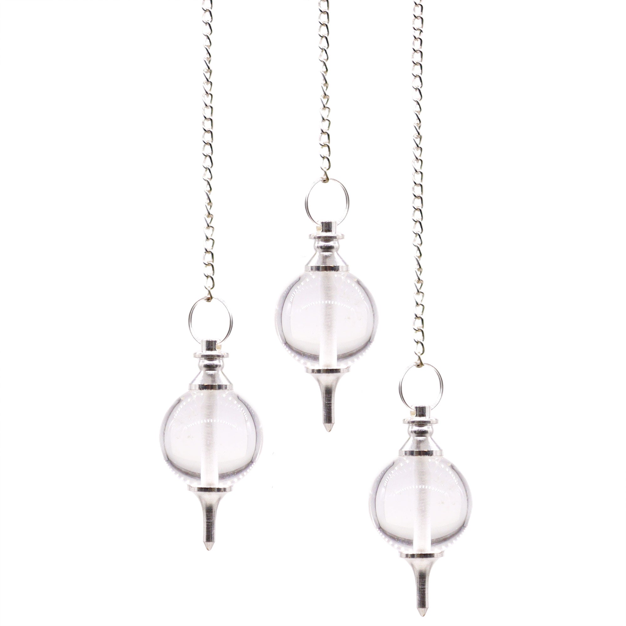 Sphere Pendulums - Rock Quartz From Witch, Please!