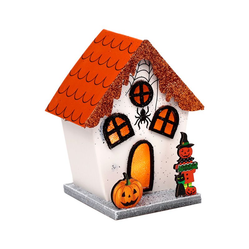 Spooky Spider Pumpkin House Halloween LED Decoration From Witch, Please!