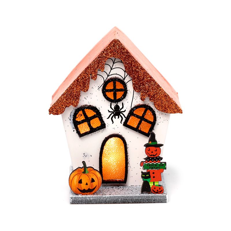 Spooky Spider Pumpkin House Halloween LED Decoration From Witch, Please!
