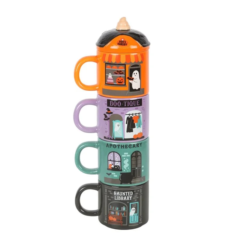Spooky Street Stacking Mug Set