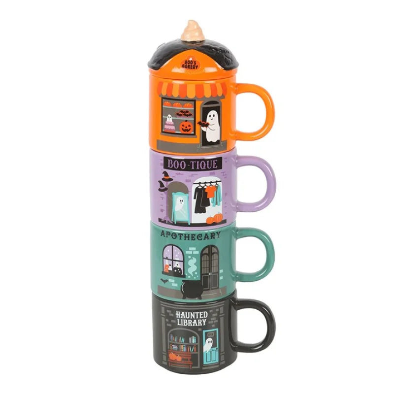 Spooky Street Stacking Mug Set