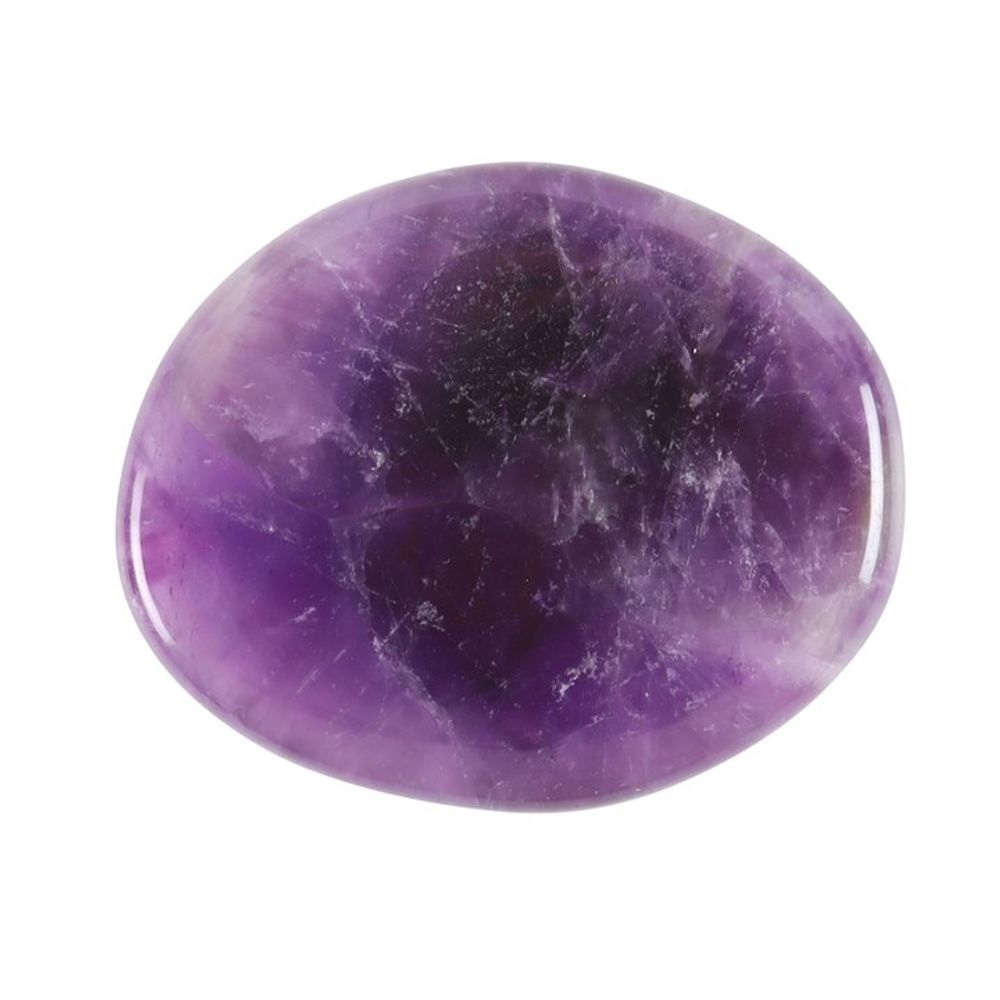 Stay Calm Amethyst Crystal Palm Stone From Witch, Please!
