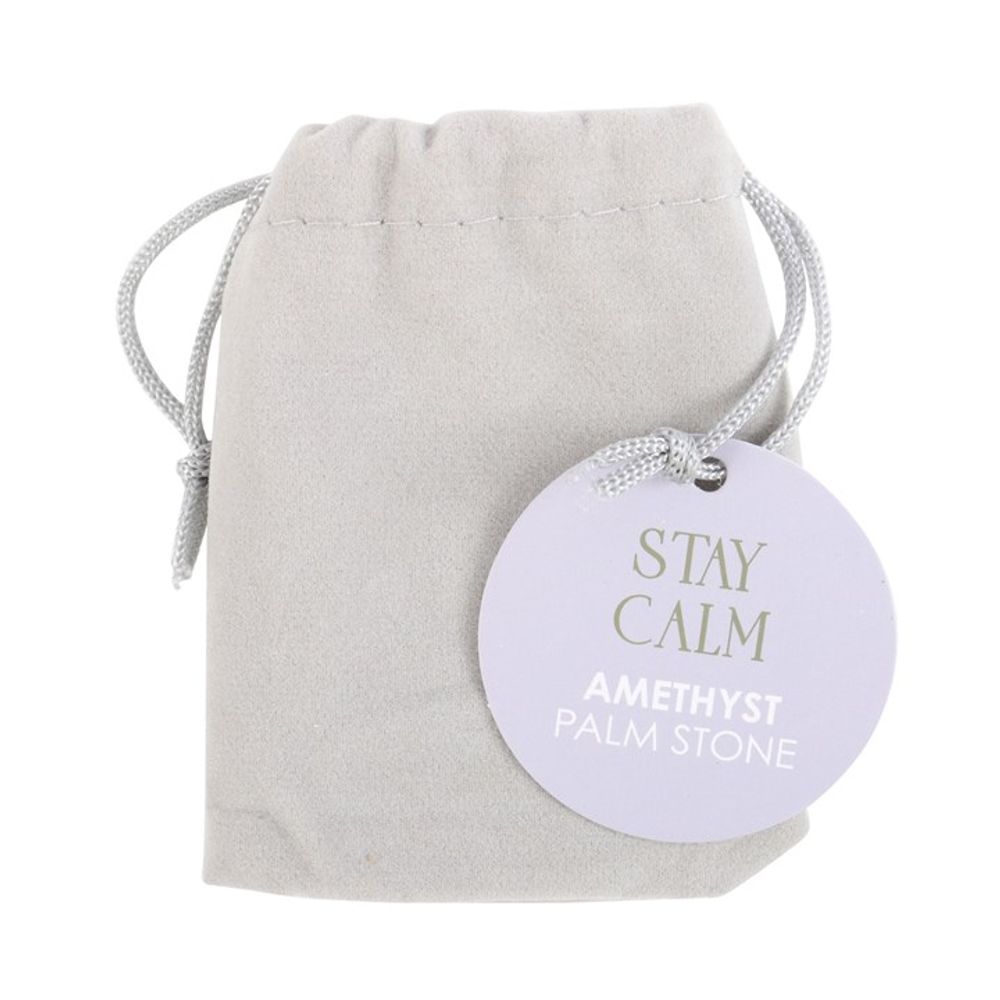Stay Calm Amethyst Crystal Palm Stone From Witch, Please!
