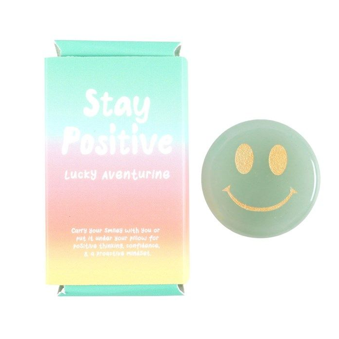 Stay Positive Aventurine Happy Face Crystal From Witch, Please!