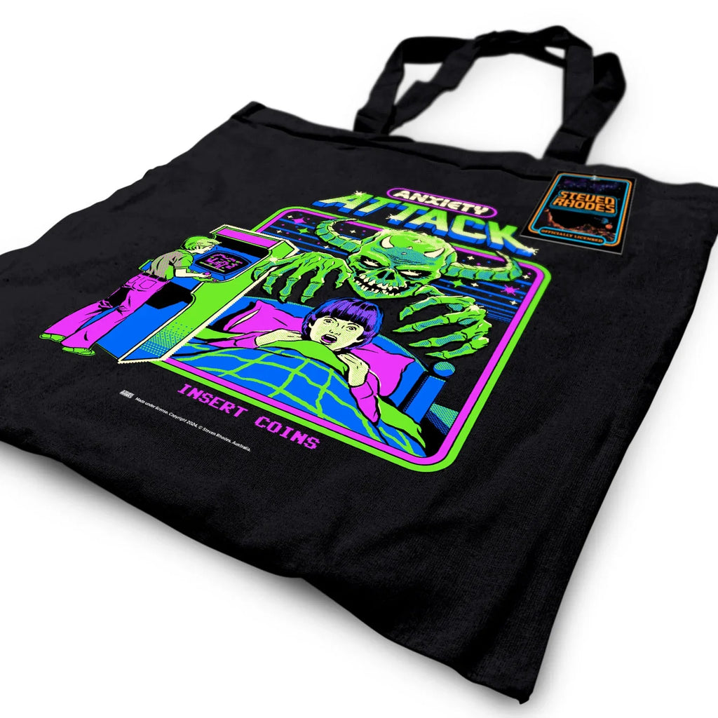 Steven Rhodes (Anxiety Attack) Black Tote Bag