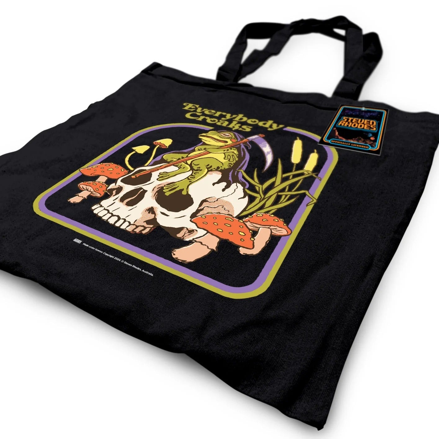 Steven Rhodes (Everybody Croaks) Black Tote Bag General merchandise