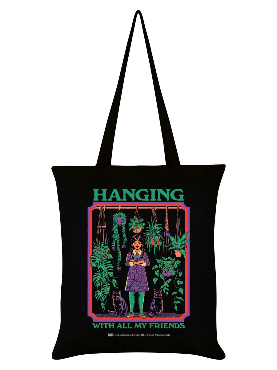 Steven Rhodes (Hanging With All Of My Friends)  Black Tote Bag