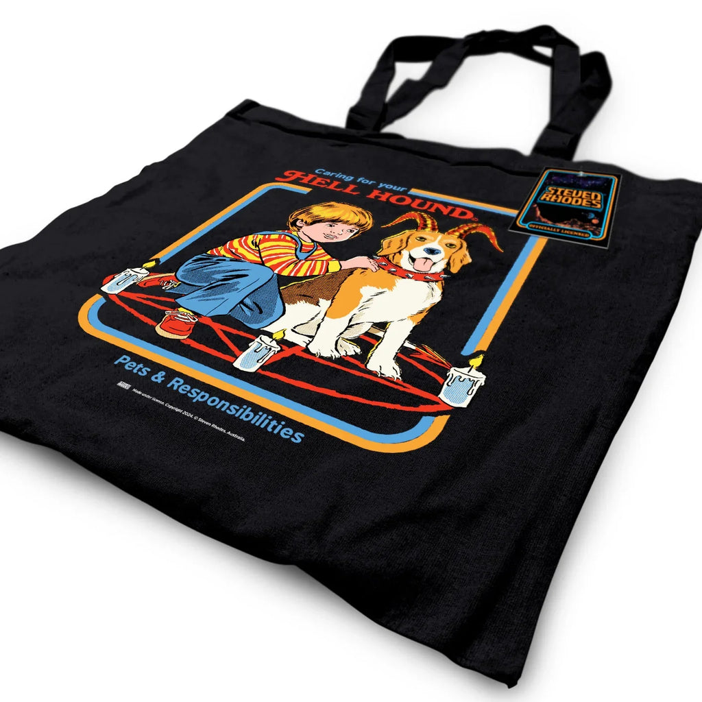 Steven Rhodes (Hell Hound) Black Tote Bag