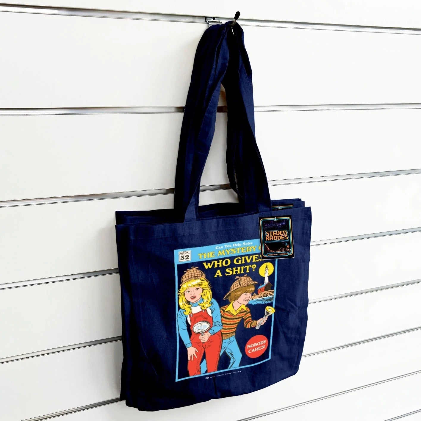 Steven Rhodes (The Mystery) French Navy Tote Bag Bags