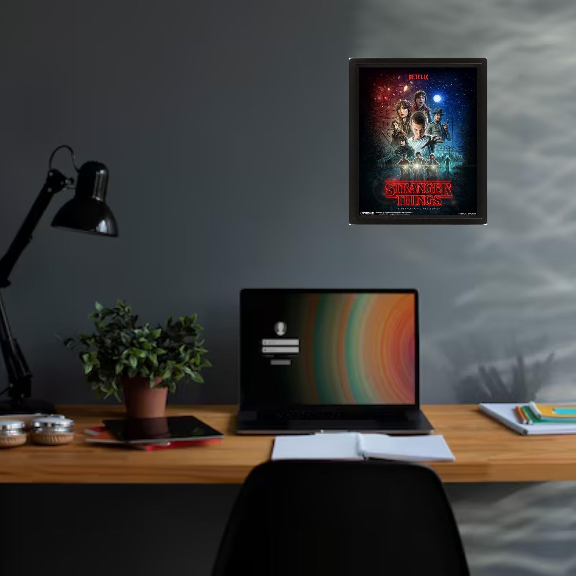 Stranger Things (One Sheet) 10 x 8" 3D Lenticular Poster (Framed)