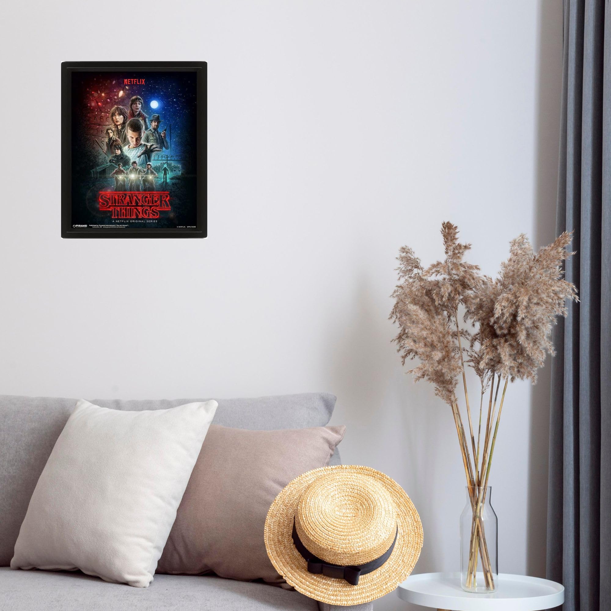 Stranger Things (One Sheet) 10 x 8" 3D Lenticular Poster (Framed)