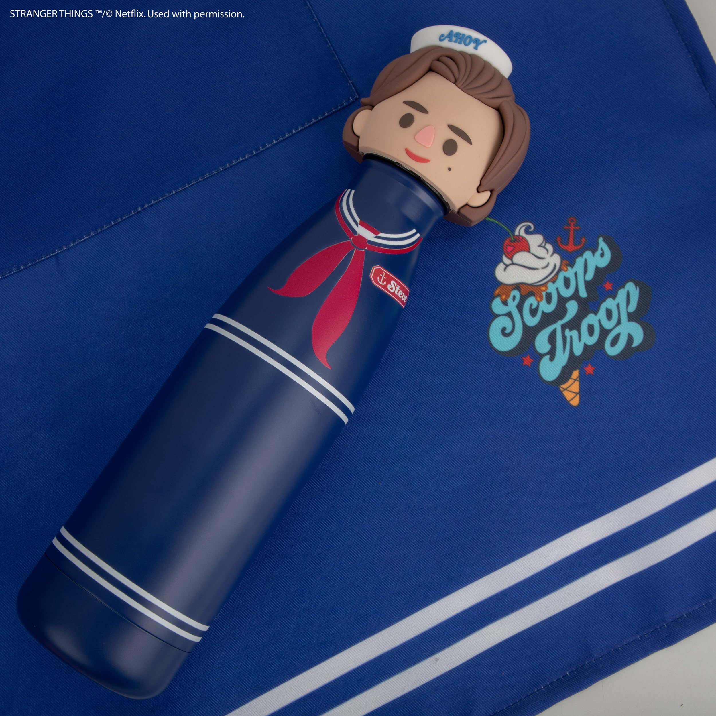 Stranger Things Scoops Ahoy Steve Water Bottle