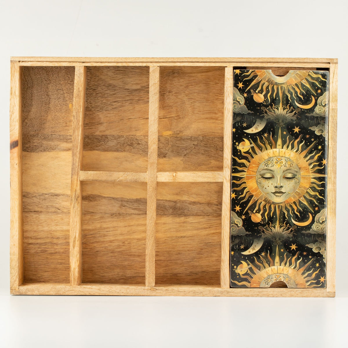 Sun Goddess Tarot Tray with Card Holder Storage & Reading Boxes