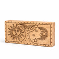 Sun - Moon Carved Crystal and Stone Box Tarot Card Storage & Reading Boxes