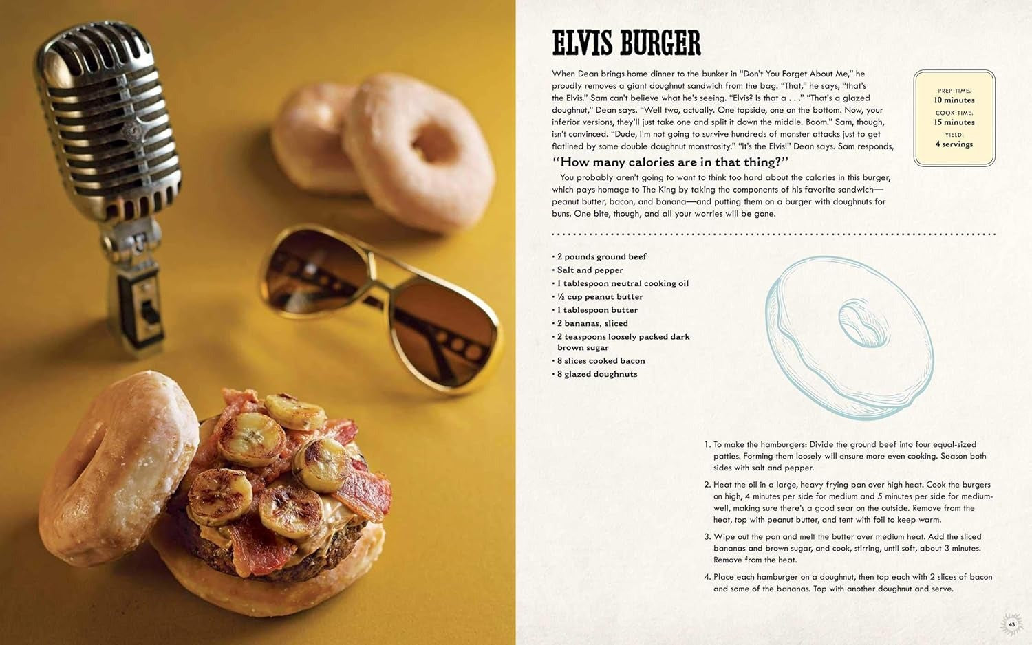 Supernatural: The Official Cookbook Gift Set Edition: Burgers Pies and Other Bites from the Road Novelty book