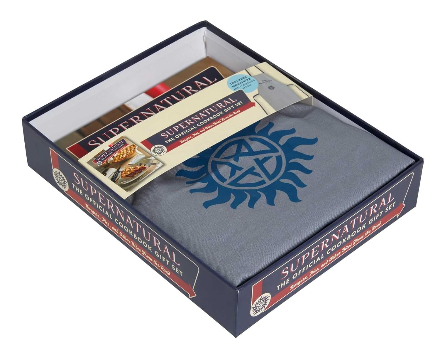 Supernatural: The Official Cookbook Gift Set Edition: Burgers Pies and Other Bites from the Road Novelty book