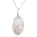 Swirl Wrapped Gemstone Necklace - Opalite From Witch, Please!