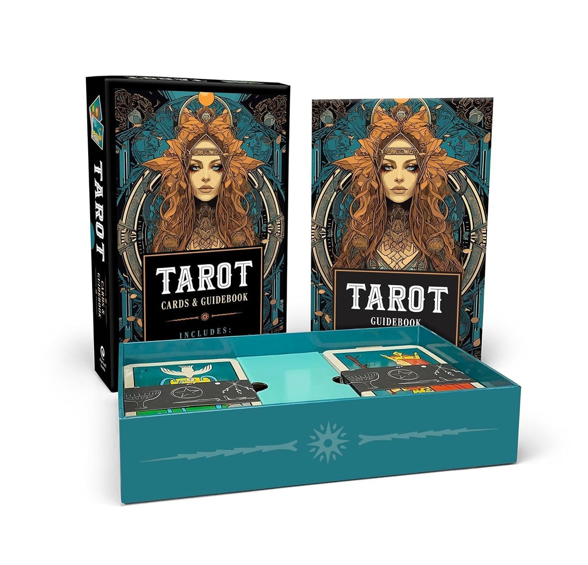 Tarot kit: Cards and Guidebook - Includes: 78-Card Deck Interpretation Guide
