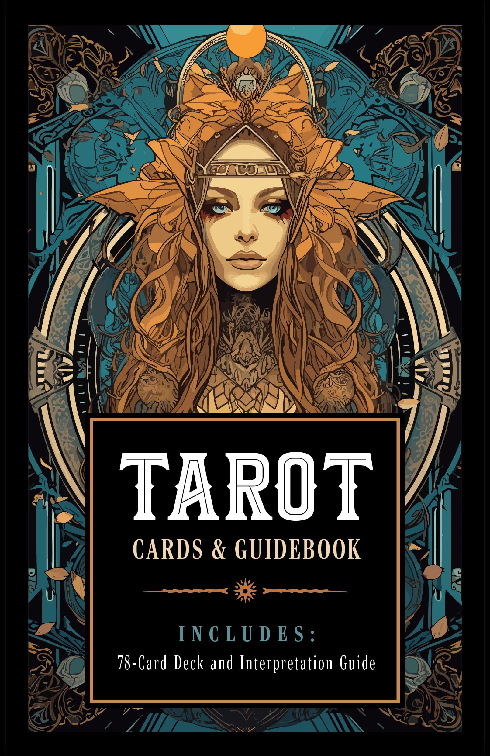 Tarot kit: Cards and Guidebook - Includes: 78-Card Deck Interpretation Guide Kit