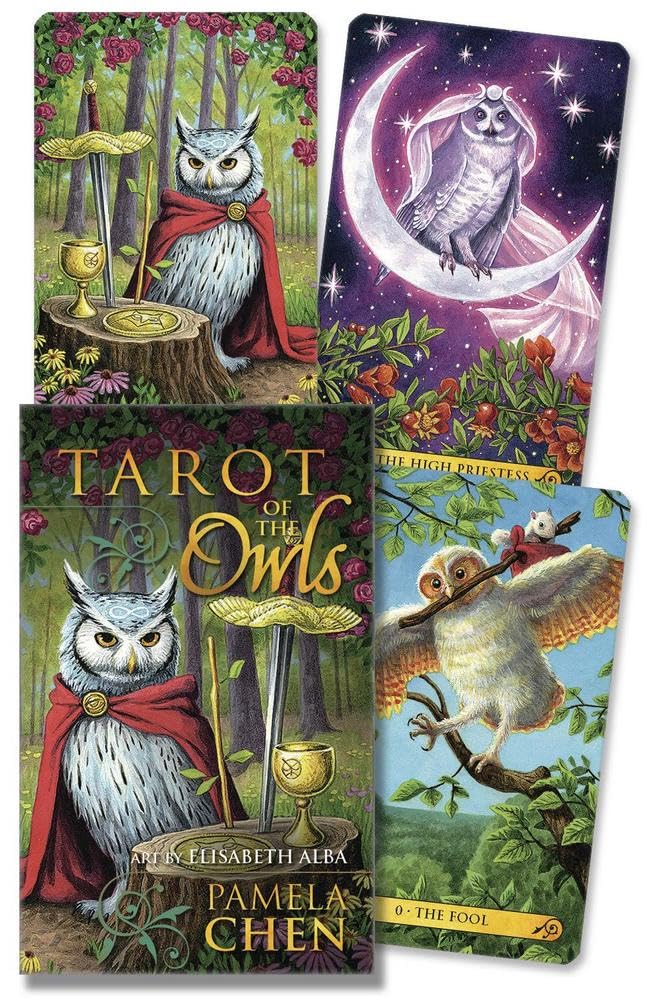 Tarot of the Owls Mini Deck: 78 Card deck Kit Cards