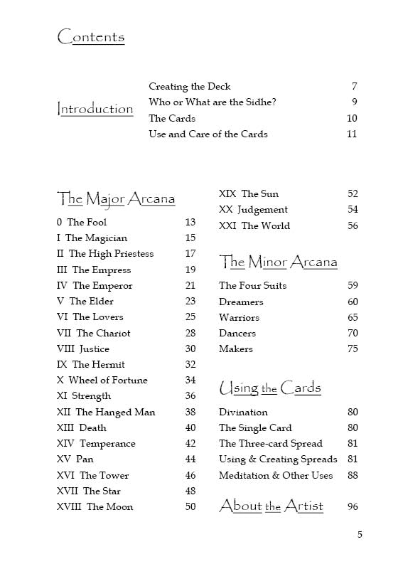 Tarot of the Sidhe Multiple-component retail product, part(s) enclose Book