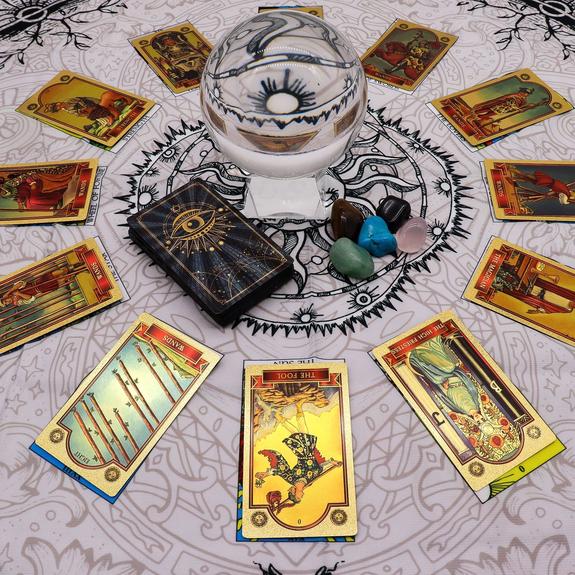 Tarot Reading Cloth - Tree of Life Cards & Cloths