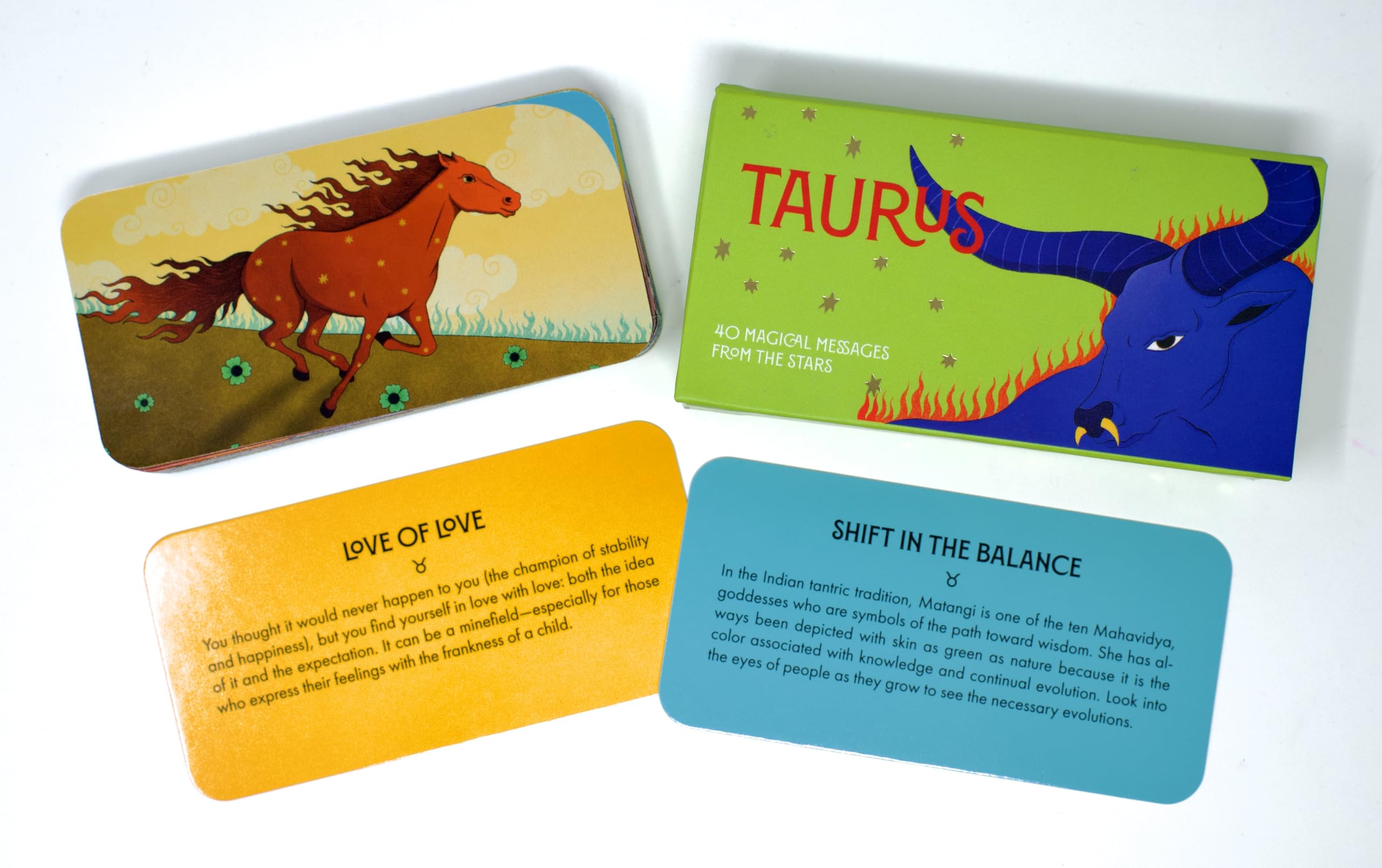 Taurus Pocket Zodiac Cards : 40 Magical Messages from the Stars - Sold by Witch, Please!
