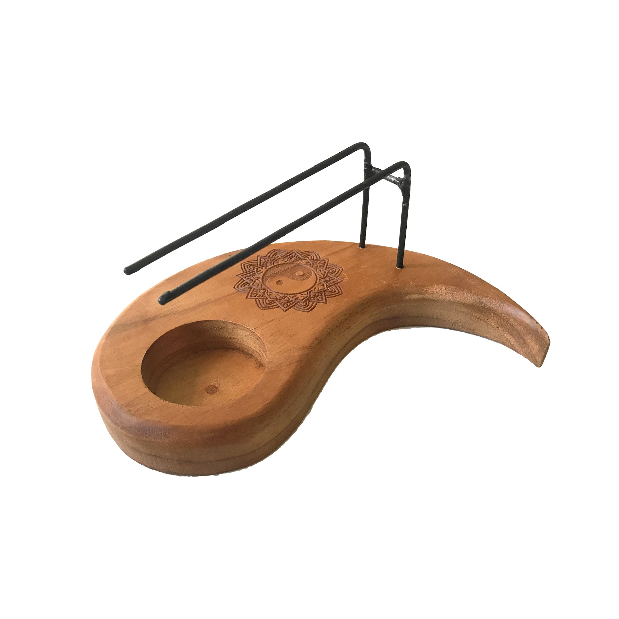 Teardrop Palo Santo Heater - Teak Wood - Yin & Yang Design From Witch, Please!