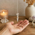 The Architect of Clarity - Three Piece Pendulum - Crystal Quartz Special Gemstone Pendulums