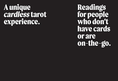 The Cardless Tarot: Choose Your Own Destiny Readings Hardback Cards