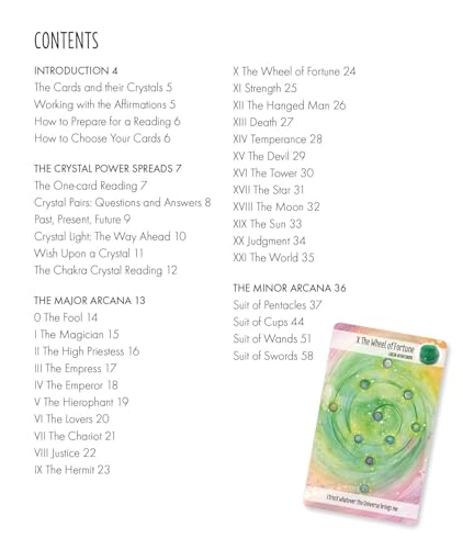 The Crystal Power Tarot: Includes a Full Deck of 78 Specially Commissioned Cards and 64-Page Illustrated Book