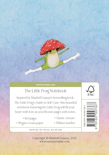 The Little Frog Notebook : A Beautiful 160-Page Lined Notebook Featuring the Internet’s Beloved Mushroom Frog, from the Artist Maybell Eequay