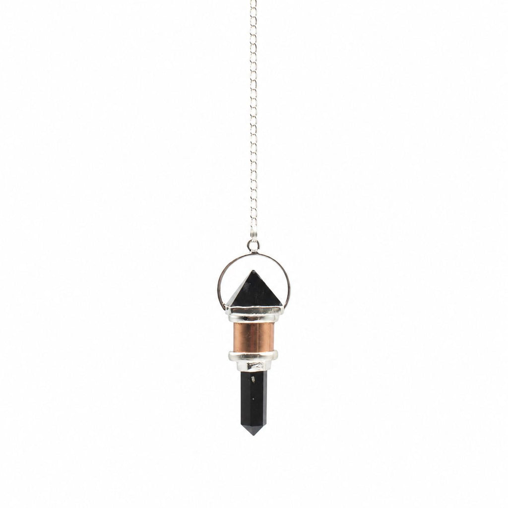 The Night Watcher- Combo Piece Copper Pendulum - Obsidian Special Gemstone Pendulums